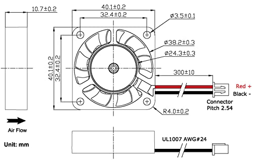 Ender 3 originalni ventilator, 2 paket 4010 ventilatori DC 24V za ENDER 3D štampač ili ender 3 V2 Pro 3x CR-10S, dvostruki kuglični
