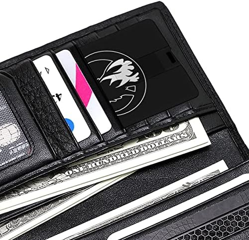 Zavija Wolf kreditna kartica USB Flash diskovi Personalizirani memorijski štap Key Corporate pokloni i promotivni pokloni 32g