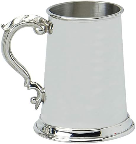 I luv doo pewter tankard ručno izrađen reljefni trkački ručak ručke