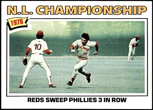 1977. 277 1976 NL Championship - Crveni pomesti Phillies 3 u nizu Cincinnati Reds nm / mt crveni