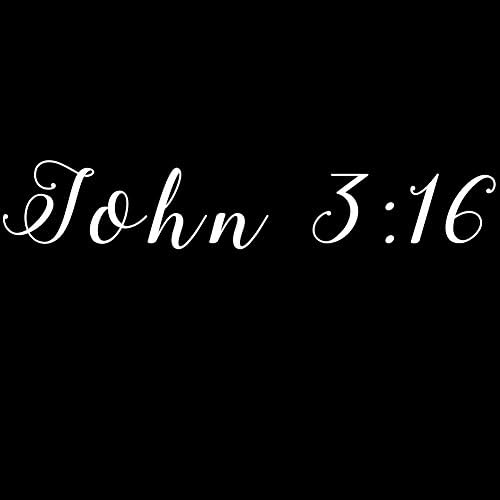 Vjerski john 3:16 Biblijski stih Bog Christian Vinil naljepnica naljepnica