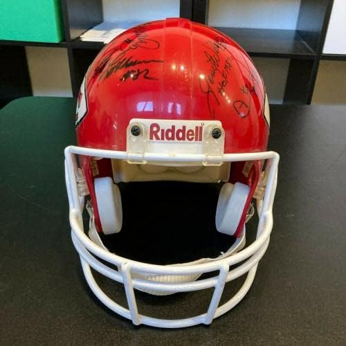 1969 Kansas City Chiefs Super Bowl Iv tim šampiona potpisao je kacigu JSA COA-autographed NFL Helmets