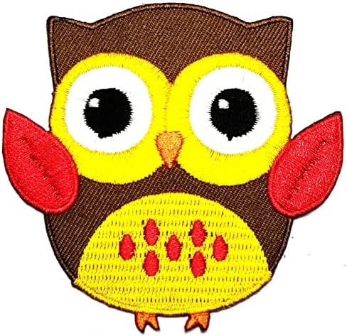 Kleenplus 3kom. Cartoon Owl Patch vezena značka gvožđe na šiju na amblemu za jakne farmerke pantalone ruksaci odeća naljepnica Arts Bird Fashion Patches Decorative Repair