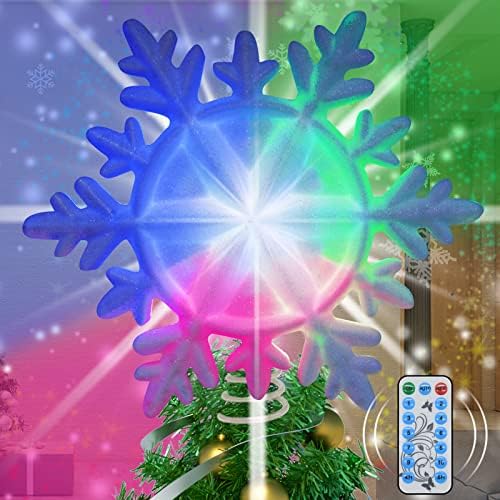 Yocuby Božićno stablo, daljinsko upravljanje zidnom svjetlo za unutarnju i vanjsku, LED RGB krošnja s tajmerom, IP44 vodootporna,