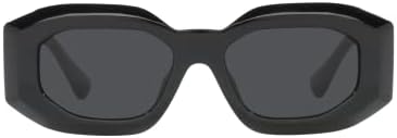 Versace Man naočare za sunce crni okvir, tamno siva sočiva, 53MM