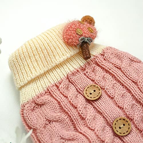Jesen i zima topla i udobna kuća Cat Odjeća prženo tijesto džemper za kut za kućne ljubimce za male pse ženke