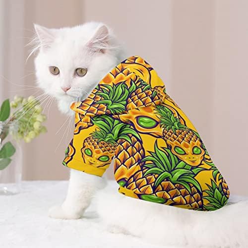 Alien ananas kućni ljubimac dukserica sa kapuljačom sa šeširom za pas mačje štene odijelo slatko tiskovan poklon