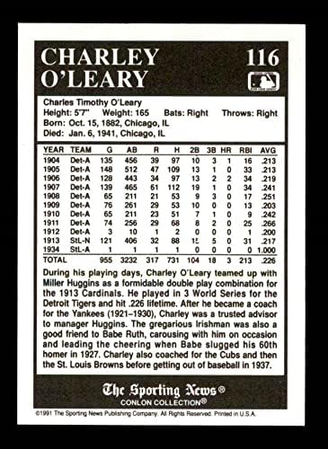 1991 Conlon 116 1927 Yankees Charley O'Leary New York Yankees Nm / Mt Yankees