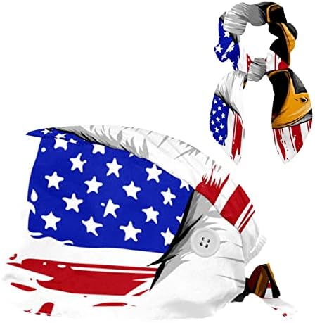 Američka zastava Podesivi buffentni kape kape za radnu kapu sa lukom kosom