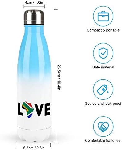 Ljubav Južna Afrika 17oz Sportska boca za vodu od nehrđajućeg čelika vakuum izolirana cola oblik za višekratnu sportsku tikvicu