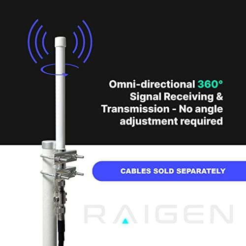 RAIGEN helijum Miner 5.8 dBi Antena Lora 915 MHz 20u unutrašnjoj vanjskoj višenamjenskoj HNT pristupnoj tački za MNTD, Nebra, RAK, Bobcat, Syncrob i Sensecap [kablovi se prodaju zasebno]