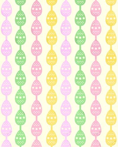 xo, Fetti Uskršnje dekoracije zavjese sa resama od pastelne folije za jaja-Set od 2 / dekoracije Zečića za uskršnje jaje, pozadina