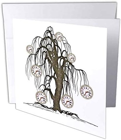 Steampunk Weeping Tree dizajn-čestitka, 6 x 6 inča, jedan