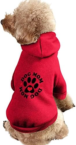 Pas mama za pse odjeća zimske dukseve za kućne ljubimce meke i tople pseće dukseve za male srednje pse