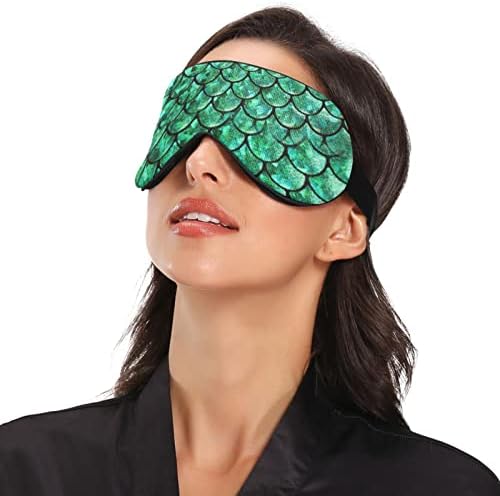 Unisex Sleep maska ​​za oči svijetlo-zelena pastelna noćna noćna maska ​​SOFTER SOFTEM SOW SWERDE SLEEPER
