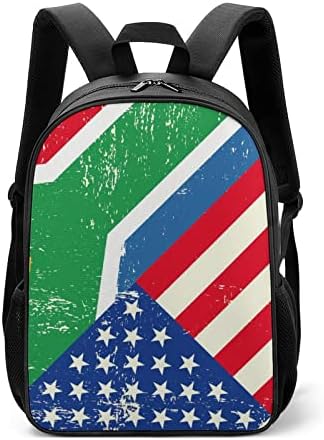 Američka zastava u Južnoj Africi Unisex ruksaka lagana dnevna torba modne ramena sa džepovima za boce sa vodom