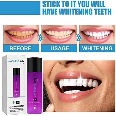 Purple pasta za zube za izbjeljivanje zuba Izbjeljivanje zuba za zube za zube za zube za zube Dodatni izbjeljivanje ljubičastih gipkih