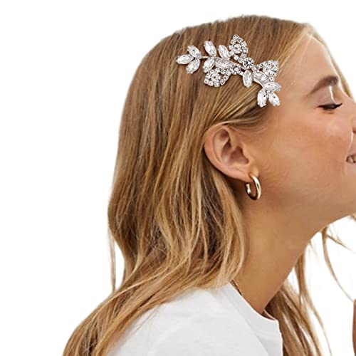 2 komada vještački dijamant Bridal kopča za kosu srebrni list vjenčane igle za kosu kristalne kopče za kosu elegantna ukosnica od