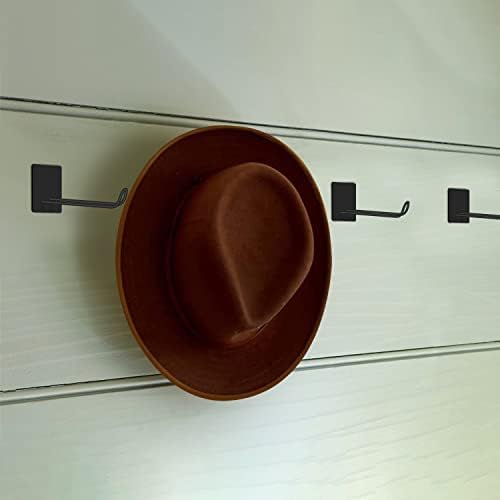 Wegrind stalak za šešir 4 kom držač kaubojskog šešira multifunkcionalna zidna vješalica za prikaz Crna za šešir kaciga & amp; Organizator