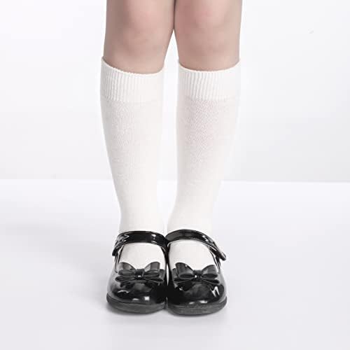 BOOPH dječije čarape do koljena visoke čarape Dječaci Djevojčice školska uniforma čarape do sredine teleta čarape