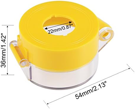 UXCell 2pcs žuti plastični prekidač zaštitnik za prekidač gumba promjera 22 mm