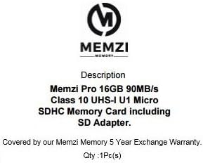 MEMZI PRO 16GB Klasa 10 90MB / s Micro SDHC memorijska kartica sa SD adapterom i Micro USB čitačem za Sony Xperia C ili X seriju mobilnih