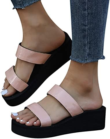 Yhiwu sandale za žene Ljeto Ležerne prilike debele dno papuče Moda udobna sandala za klizanje na sandalama na plaži