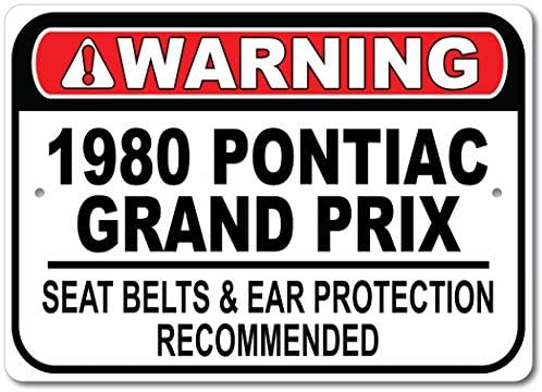 1980 80 Pontiac Grand Prix Seat Betl Preporučeni brz automobil, metalni garažni znak, zidni dekor, GM Znak automobila - 10x14 inča