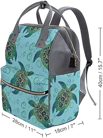 FunnyStar morske kornjače uzorak tiskane torbe za pelenu Baby Bagpack Nappy torbe vodootporna torba za ramena za mamu i tatu