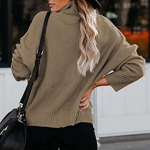 Ženski džemperi modni turtleneck dugih rukava, pulover jesen zimski ležerni džemper