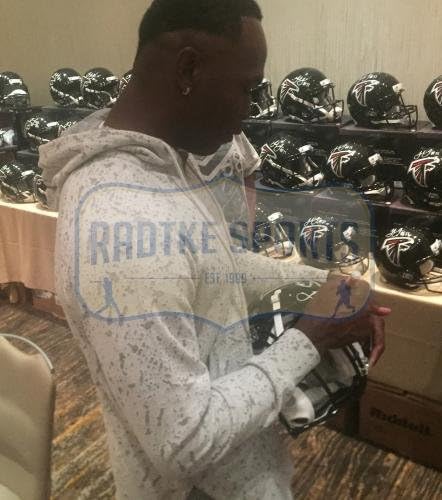 Julio Jones potpisao Atlanta Falcons Speed autentični NFL kacige sa autogramom NFL Helmets