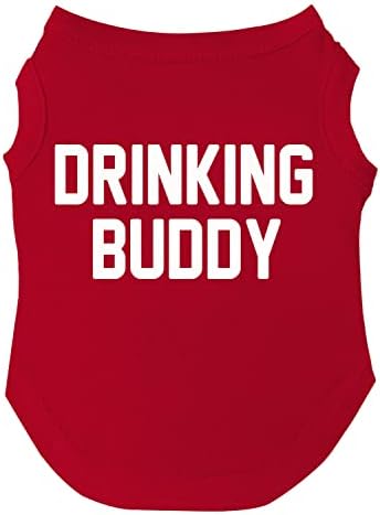 Drinking Buddy Dog Tee Shirt veličine za štence, Igračke i velike pasmine