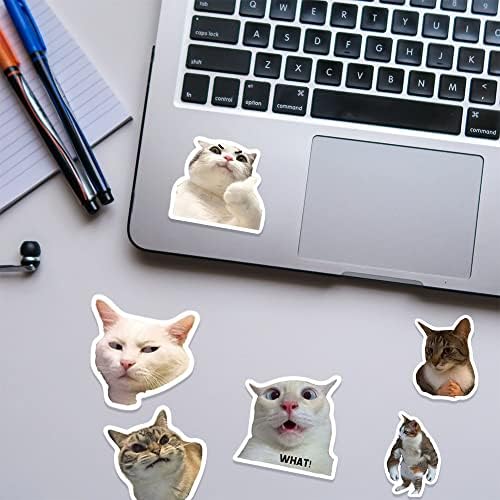 100kom slatke naljepnice za mačke, Kawaii Funny cat Dog Meme naljepnice vinilne vodootporne naljepnice za gitaru za branik laptopa sa flašom vode