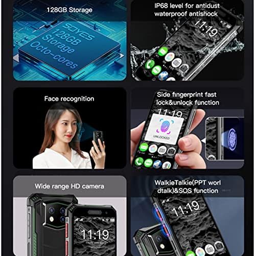 Soyes S10 MAX 4G mini robusni mobitel IP68 Vodootporan 3,5 4GB 128GB Android 10 Otključani pametni telefon Octa Core 3800mAh Walkie Talloie globalna verzija