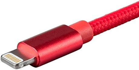 Monopricija Apple MFI certificirana munja do USB naplate i sinkronizirani kabel - 3 metra - crvena kompatibilna sa iPhone X 8 8 Plus