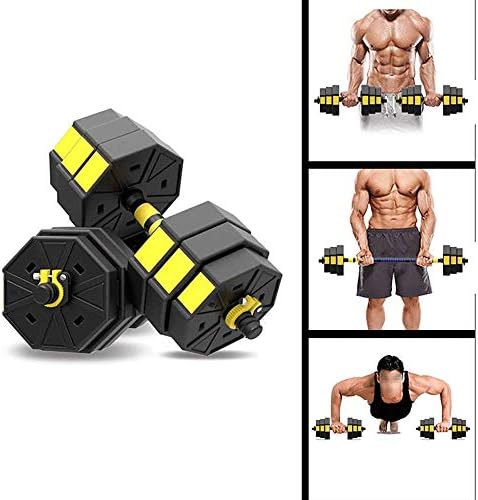 Zjhyxyh Set utege za muškarce i žene, sa klipnjačom, može se koristiti kao kućni fitnes sportski uteg 10kg, 15KG, 20kg