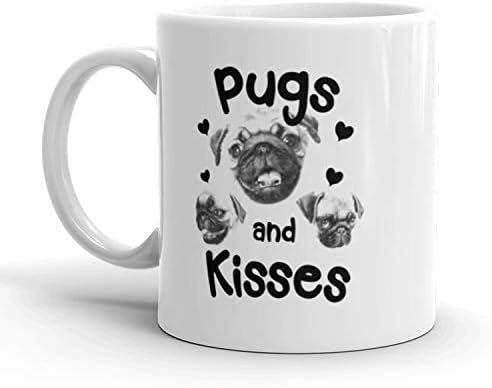 Puge i poljupci šalicu za kafu smiješne kućne ljubimce štenete keramički kup-11oz