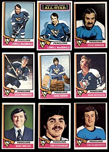 1974-75 Topps Pittsburgh Penguins u blizini Team Set Pittsburgh Penguins VG + Penguins