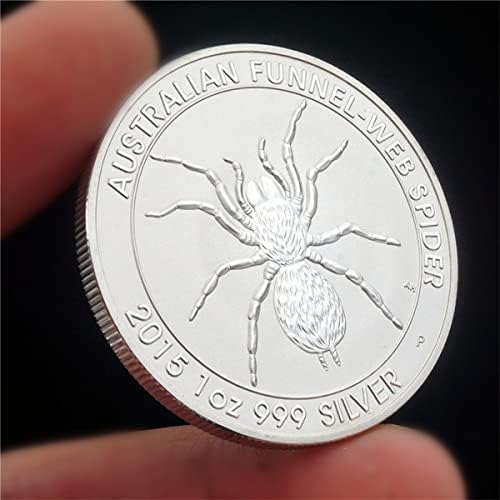 Janzenova fabrika spot životinja australijski pauk komemorativni novčići komemorativna srebrna novčića britanska kraljica glavna zanata kolekcionarstvo, 40mm * 3mm