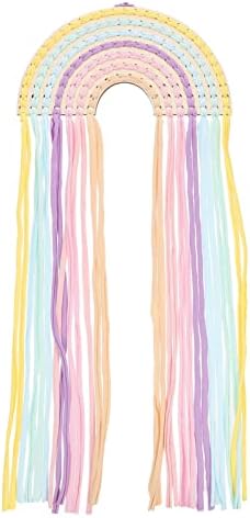 Aboofan Rainbow Tassels držač Mašnica za kosu vješalice za kosu držač za glavu Boho zidni viseći dekor Hair Bow dodatna oprema Organizator za djevojčice soba