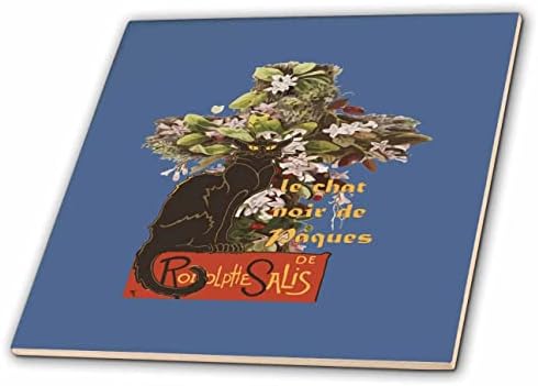 3drose Uskrs Le Chat Noir de Paques sa cvjetnim poprečnim pločicama