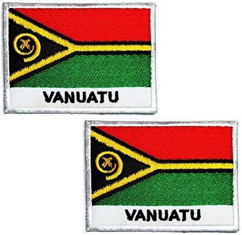 Kleenplus 2kom. 1, 7X2, 6 INČA. Vanuatu flasteri za zastavu Zastava zemlja Patch za DIY kostim amblem uniforma taktička vojna Zastava
