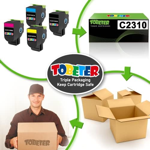 ToBeter prerađena zamjena toner kasete za Lexmark C2310K0 C2310C0 C2310M0 C2310Y0 za C2325dw C2425dw C2535dw MC2425adw MC2535adwe MC2640adwe Printer