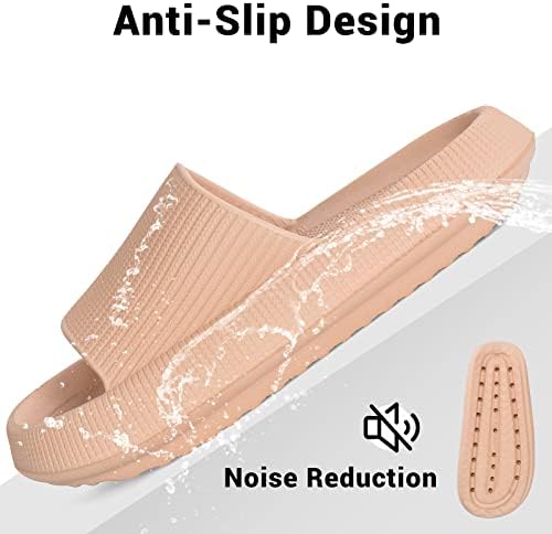 VONMAY Cloud Slides papuče za žene muške sandale za tuširanje brzo sušenje neklizajuće guste pjenaste kućne cipele