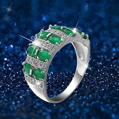 Slatki prstenovi za žene, elegantni zlatni vjenčani prstenovi koji odgovaraju vintage srebrnim ručno izrađenim silikonskim prstenom