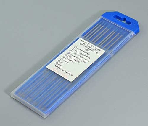 Riverweld 2% Lanthanate D WL20 Sky Blue Tig zavarivanje volfram elektroda 0 .040 x 7 i 1.0x175mm 10pk