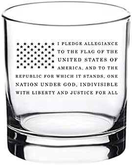 Rogue River Tactical Pledge Of Alancy Old Fashioned Whisky Glass Poklon Za Vojne Veteran Active Duty Patriotski Amerikanac