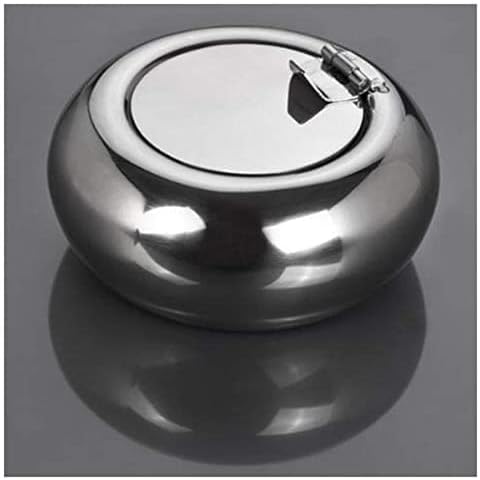 Bienka pepeljara od nehrđajućeg čelika pepeljara bubanj oblik pepeo ladica Vjetrootporna trajna za čišćenje Cool Ashtrays Dekoracija dodataka Creative Gadget prijenosni pepeo