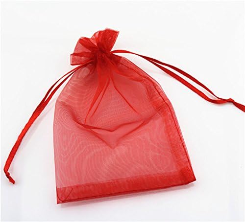 QIANHAILIZZ 50 pakovanje 12 x 16 inča vezice za cvijeće torbe Organza nakit poklon torbica Candy torbica vezice vjenčanje Favor torbe