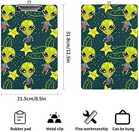 Alien Stars Acrylic Clipboard prenosne ploče sa niskim profilom metalne ploče za kućnu kancelariju